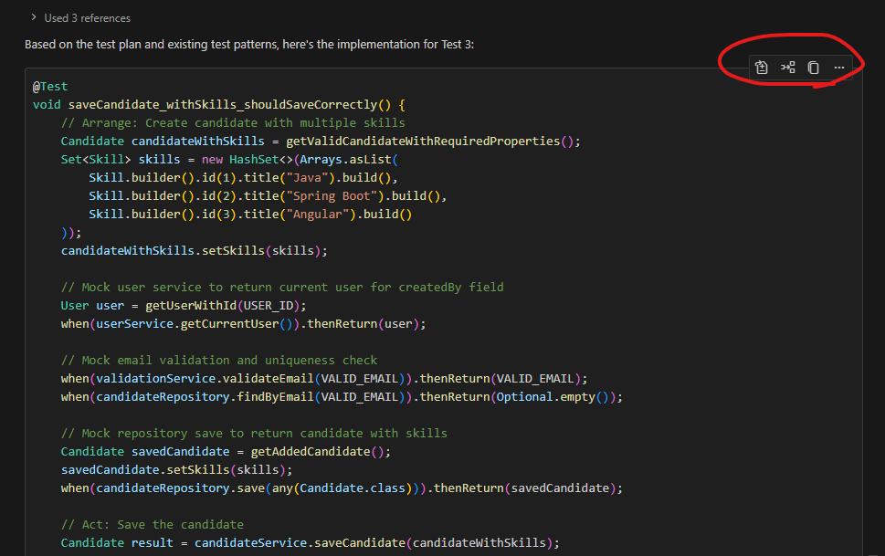 Run generated tests